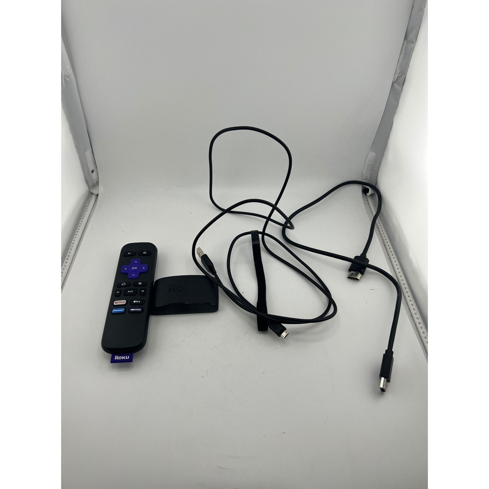 Roku Express‎ 3960X HD Streaming Media Player Black with Remote and Cables